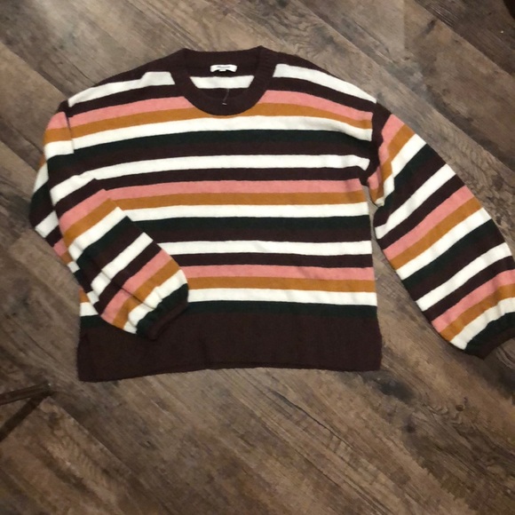 NWOT! Madewell Payton striped crew neck sweater - Picture 4 of 7